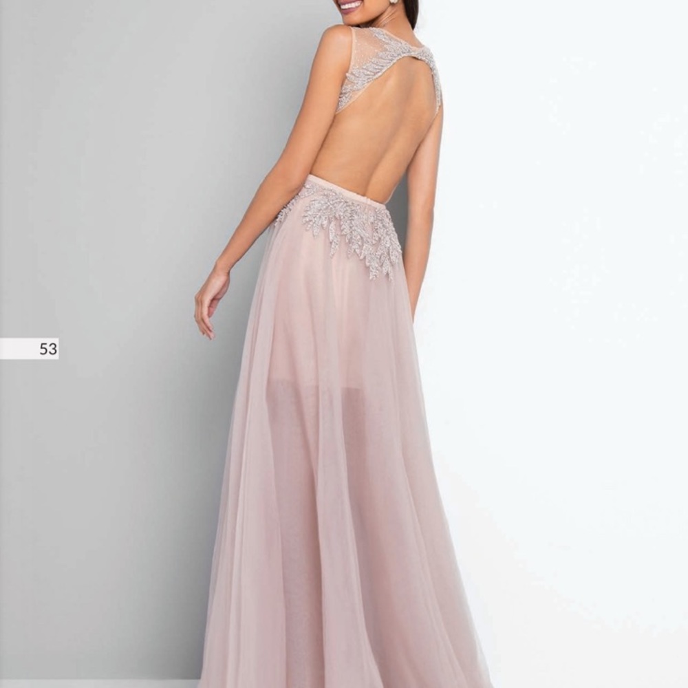 TERANI COUTURE PINK PROM DRESS size 0